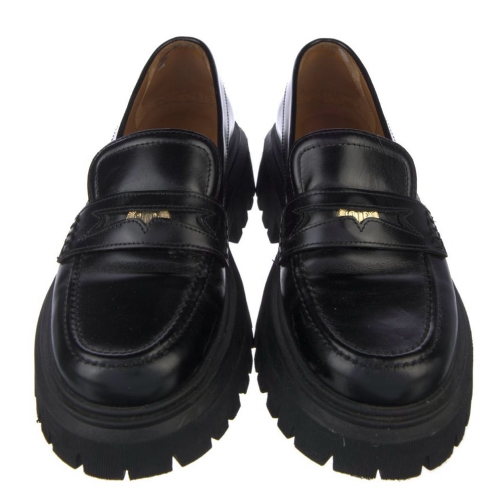 Black Maje Leather women’s Loafers